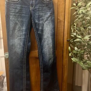 Vanity Dark Blue Flare Jeans
